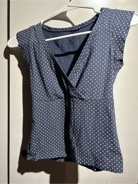 Brandy Melville Blue Polka Dot Tank